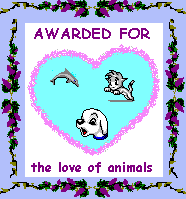 For the Love of Animals Award