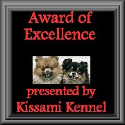 Award of Excellence by Kissami Kennel